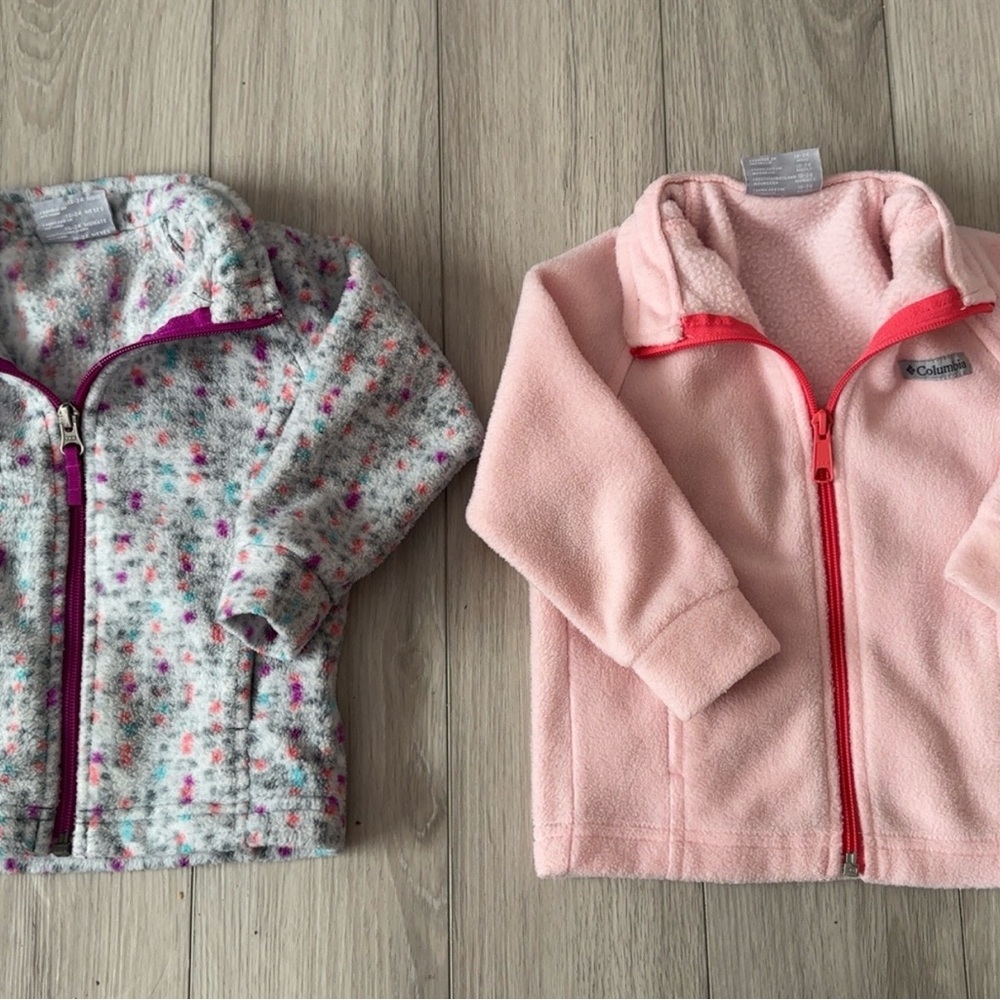 Columbia Kids' Fleece Jackets - Pink and Floral